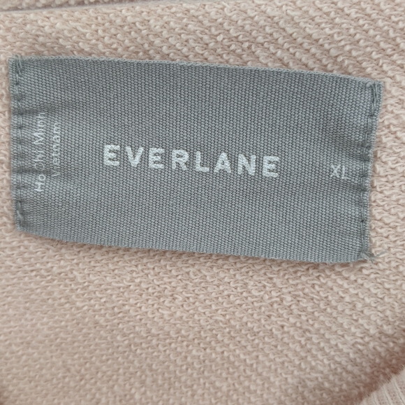 Everlane Pink Classic French Terry Sweatshirt XL - Picture 7 of 9